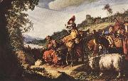 LASTMAN, Pieter Pietersz. Abraham's Journey to Canaan sg Spain oil painting artist